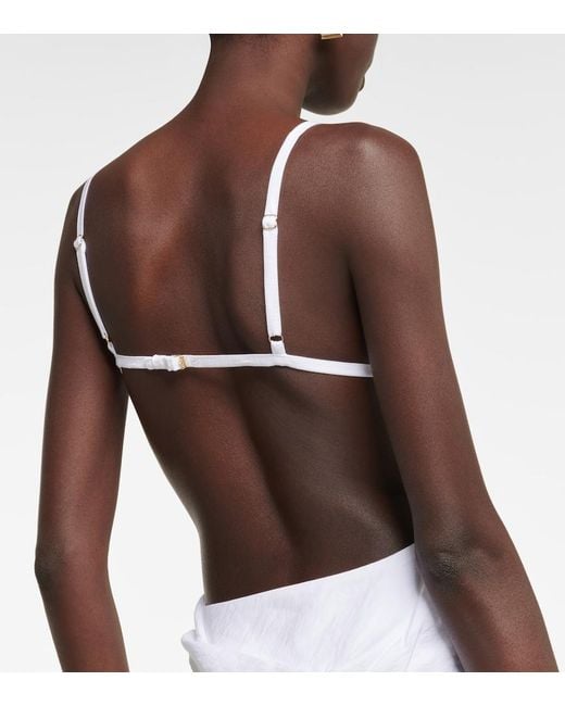 Jacquemus White Saudade Draped Dress