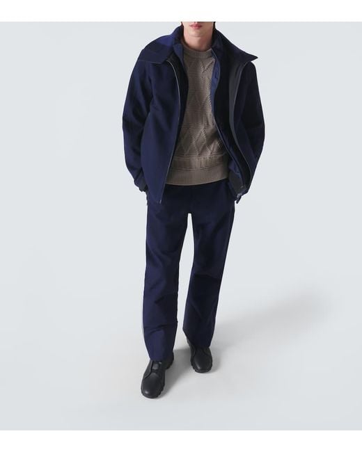 Zegna Skijacke Aus Kaschmir in Blue für Herren