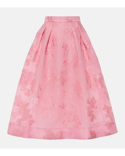Rebecca Vallance Zelie Floral Maxi Skirt in Pink | Lyst