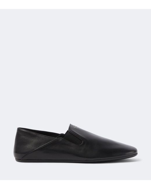Prada Black Leather Loafers for men