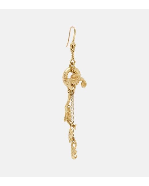 ALÉMAIS Metallic Mismatched Sea Drop Earrings