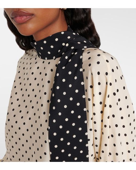 Valentino Natural Plusdepois Silk Crepe De Chine Blouse