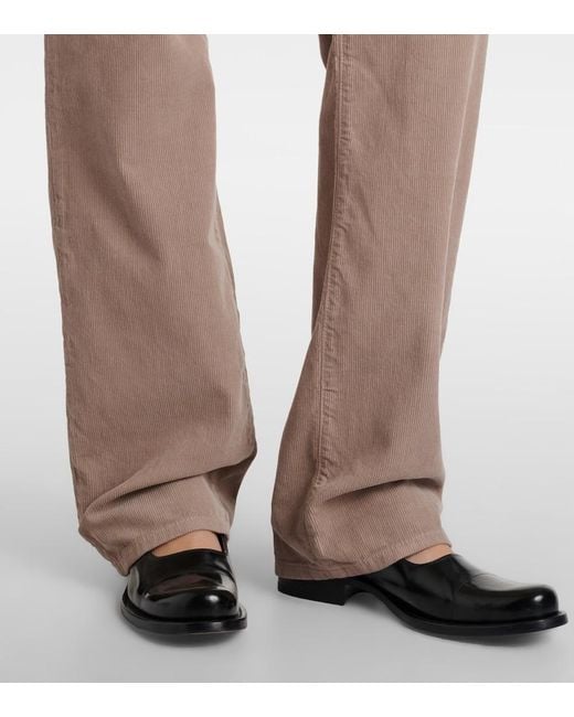 The Row Natural Carlyl Cotton Corduroy Straight Pants