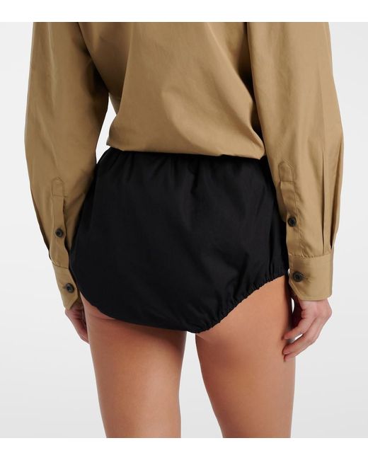 Prada Black Cotton Shorts