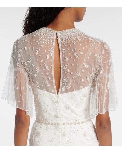 Jenny Packham White Bridal Sylvia Embellished Gown