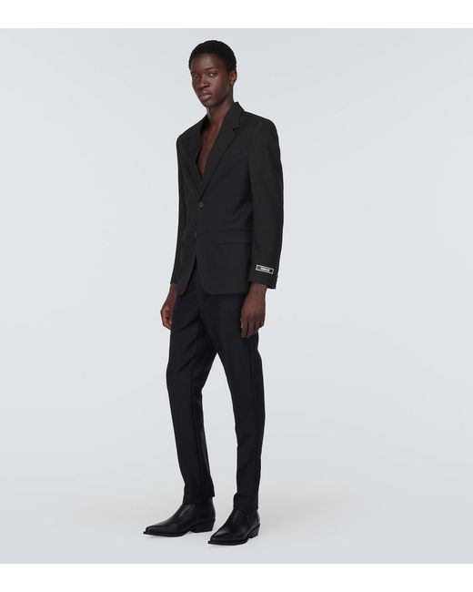 Versace Black Wool Blazer for men