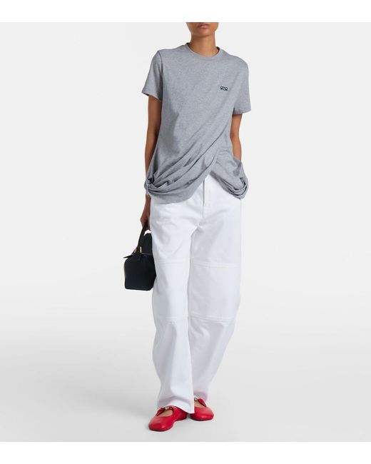 Loewe White Barrel-Leg Jeans