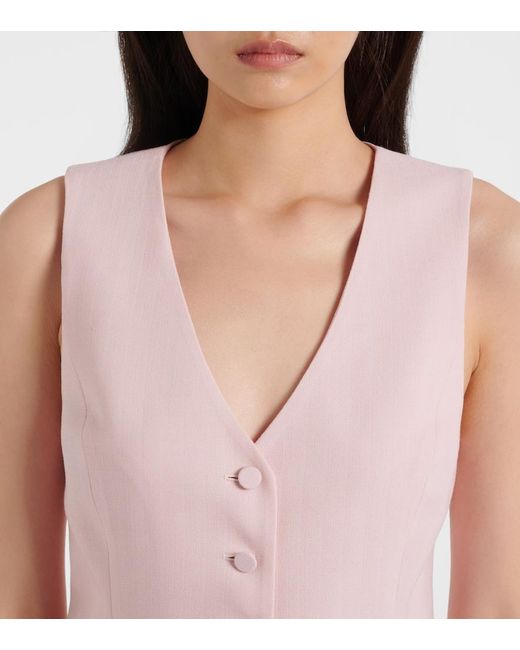 Gabriela Hearst Pink Wool Vest