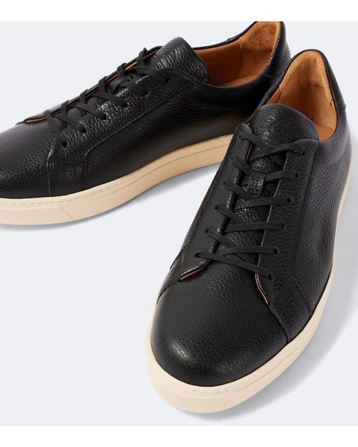 George Cleverley Black Jack Leather Sneakers for men