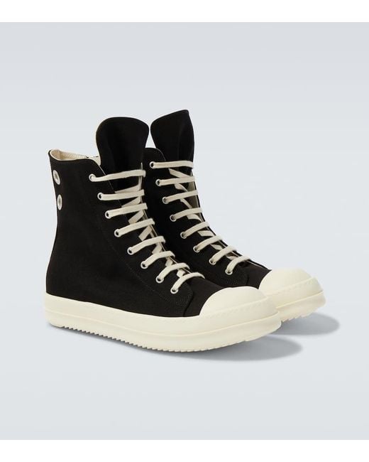Rick Owens High-Top-Sneakers Hollywood in Black für Herren