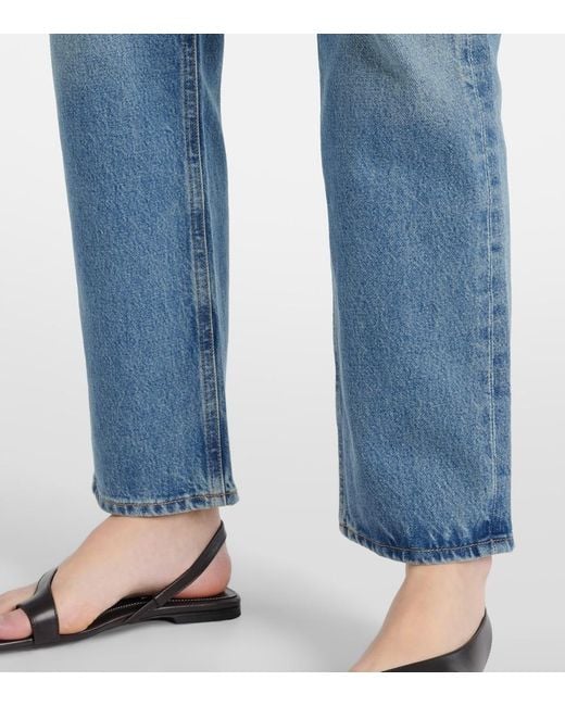 Citizens of Humanity Blue Blaine High-Rise Straight Jeans