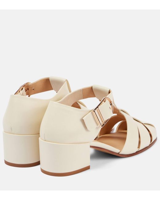 Gabriela Hearst Natural Lyle Leather Fisherman Sandals