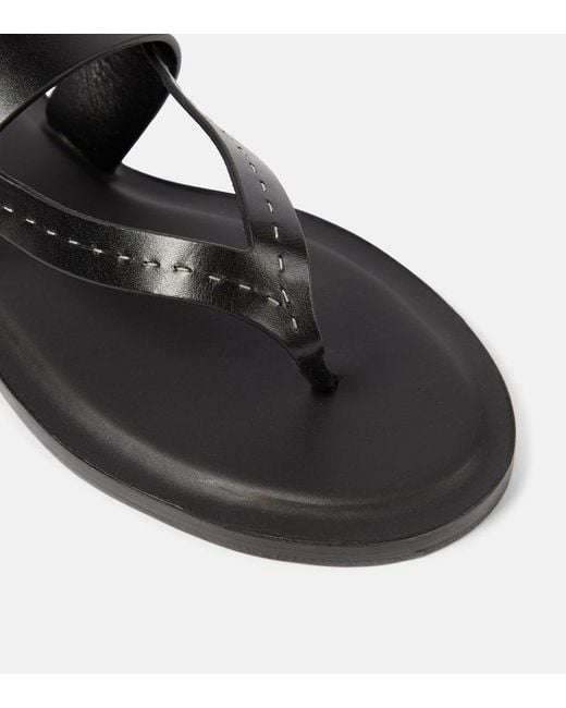 Sandalias de piel Max Mara de color Black