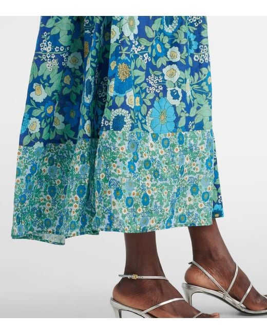 ALÉMAIS Blue Hemdblusenkleid Sacha Aus Ramie