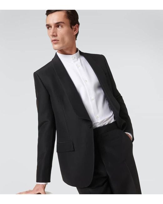 Loro Piana Black Cashmere And Silk Suit Jacket for men