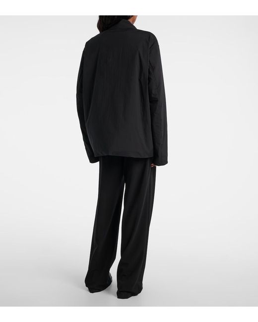 The Row Black Evadne Technical Overshirt