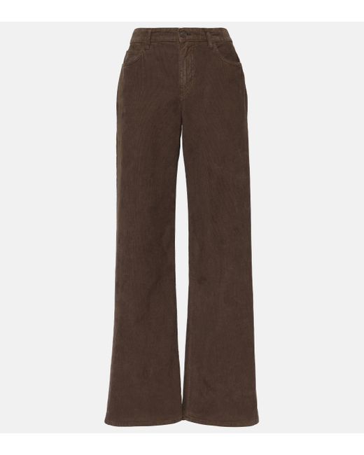 The Row Brown Eglitta Corduroy Wide-leg Pants