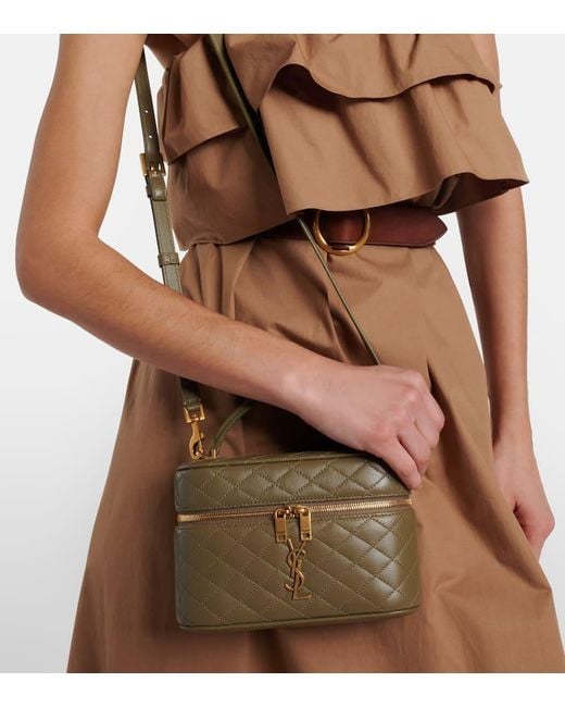 Saint Laurent Brown Schultertasche Gaby Cassandre Aus Leder