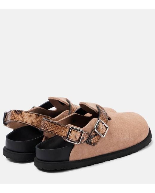 Birkenstock Brown Slippers Tokio Aus Veloursleder