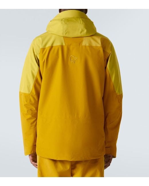 Giacca Da Sci Lofoten di Norrona in Yellow da Uomo