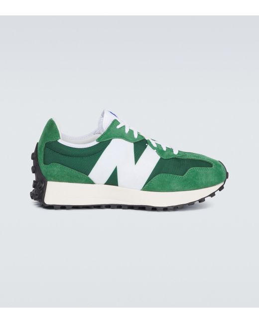 New Balance Green 327 Suede And Nylon Low-top Trainers for men