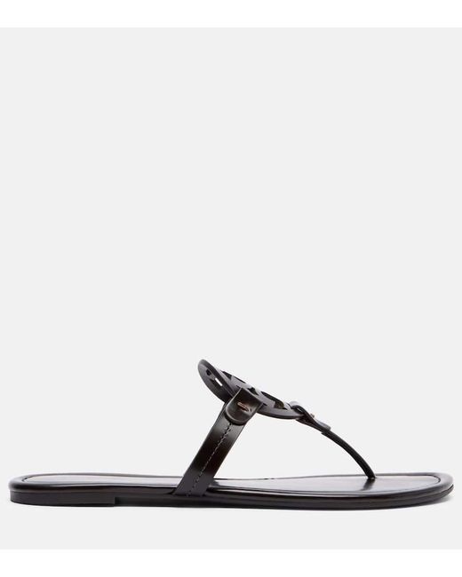 Tory Burch White Sandalen Miller Aus Leder