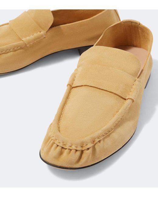 The Row Natural Suede Loafers for men
