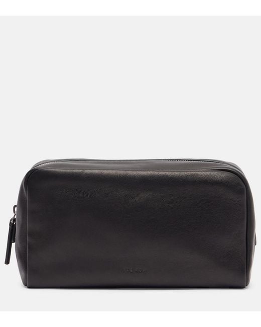 The Row Black Astra Leather Pouch