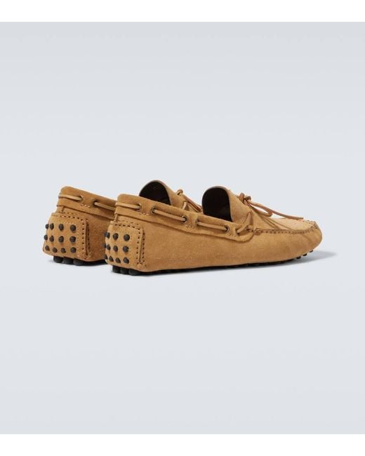 Tom Ford White Suede Driving Shoes for men