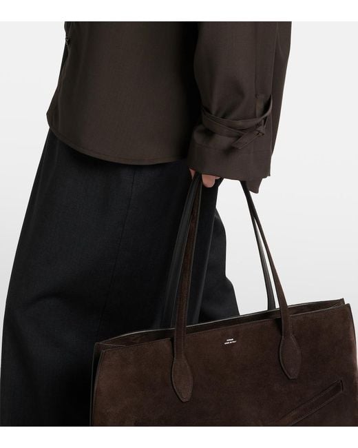 Totême Brown Oversized Wool Shirt