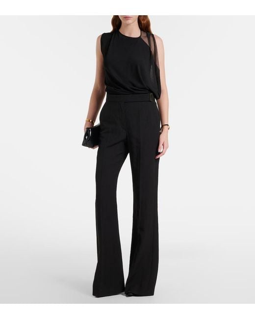 Sportmax Black Geranio Asymmetric Top
