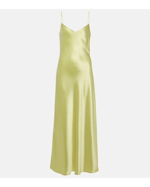 Galvan Green Slipdress Aus Satin