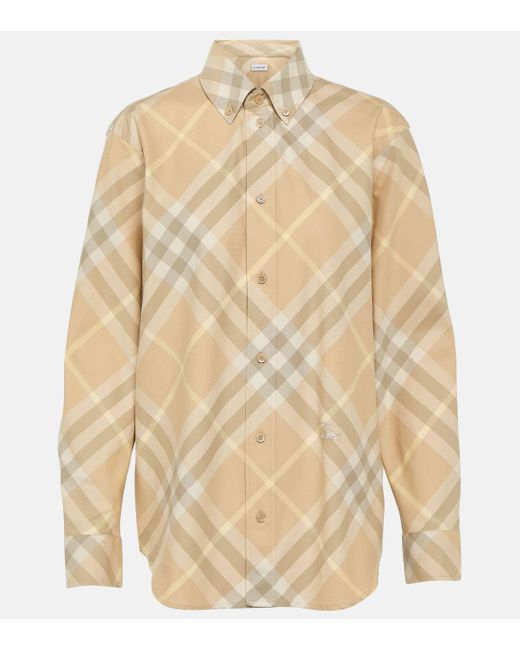 Burberry Natural Check Cotton Twill Shirt