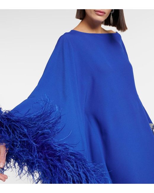 ‎Taller Marmo Blue Robe Ubud Extravaganza mit Federn
