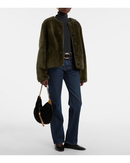 Blazé Milano Green Reversible Shearling Jacket