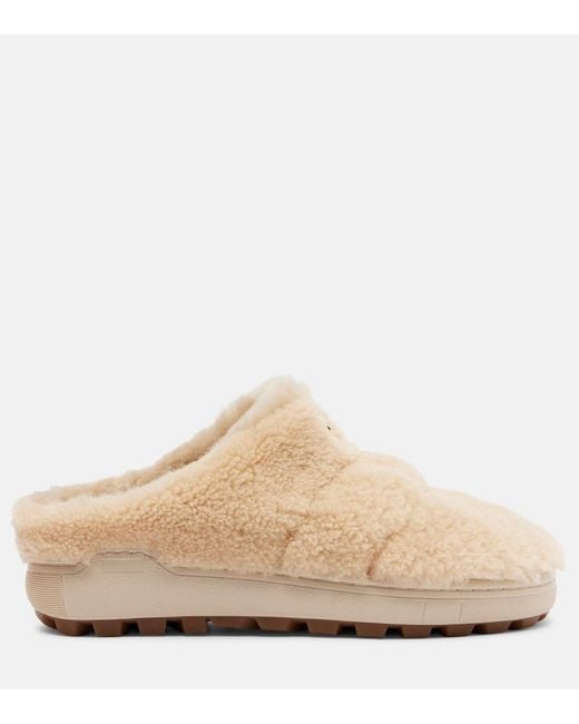 Bogner Natural Chamonix 17 Shearling Mules