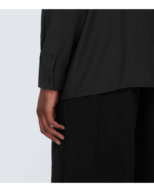 Saint Laurent Black Pique Shirt for men