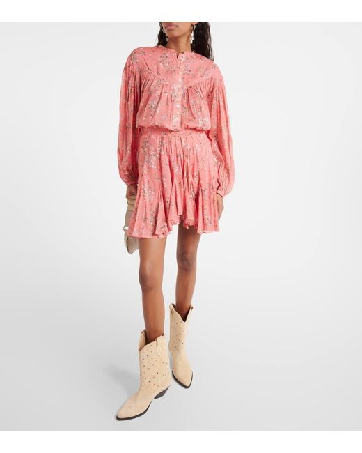 Isabel Marant Orange Bluse Kiledia Aus Baumwolle Und Seide