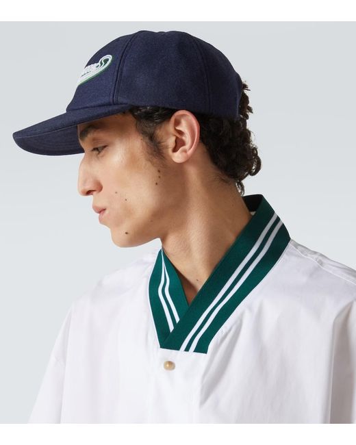 Jacquemus Blue Wool-Blend Baseball Cap for men