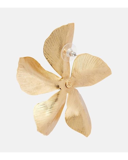 Jennifer Behr White Keala Floral Earrings