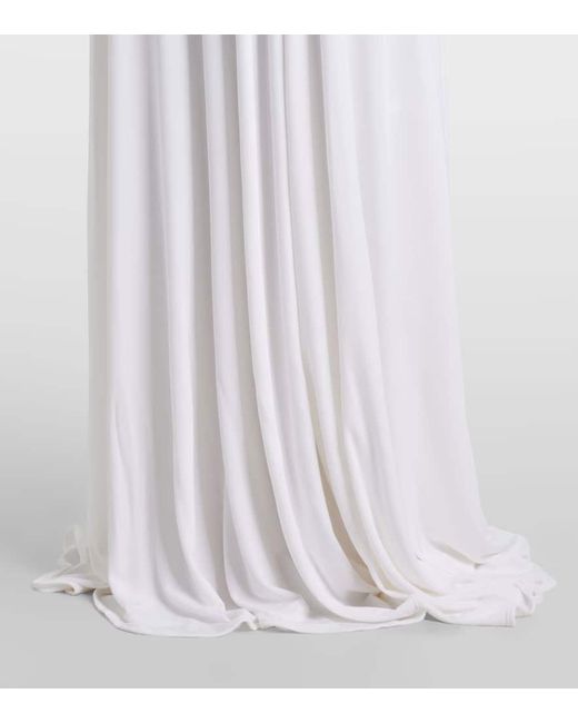 Christopher Esber White Robe Maico Aus Jersey