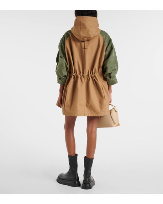X Carhartt – Parka oversize en coton Sacai en coloris Brown