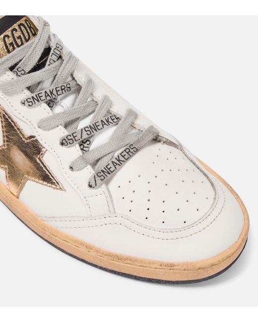 Sneakers Ball Star in pelle di Golden Goose Deluxe Brand in White