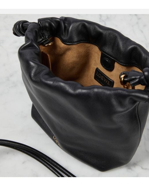 Loewe Black Flamenco Leather Shoulder Bag