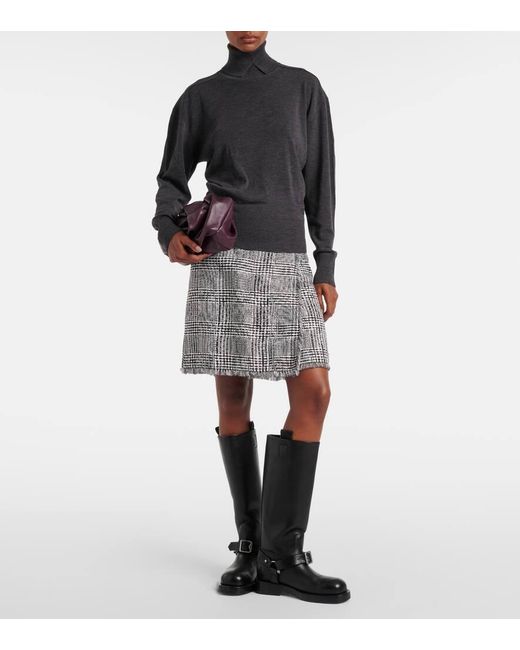 Burberry Black Rollkragenpullover Aus Wolle