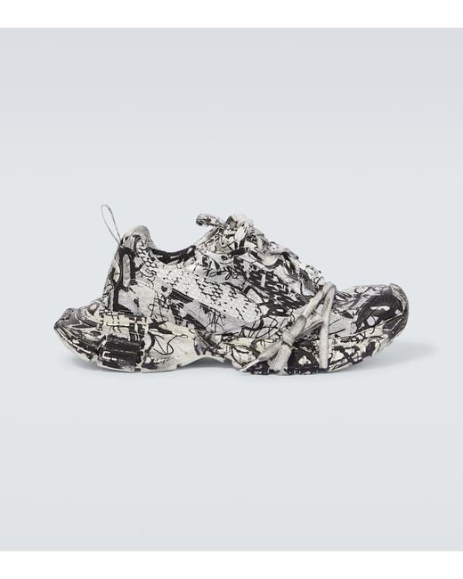 Balenciaga 3Xl Extreme Graffiti Sneakers in Metallic for Men