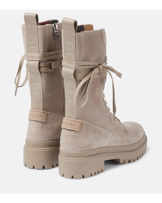 Bogner Natural Chesa Alpina Suede Ankle Boots