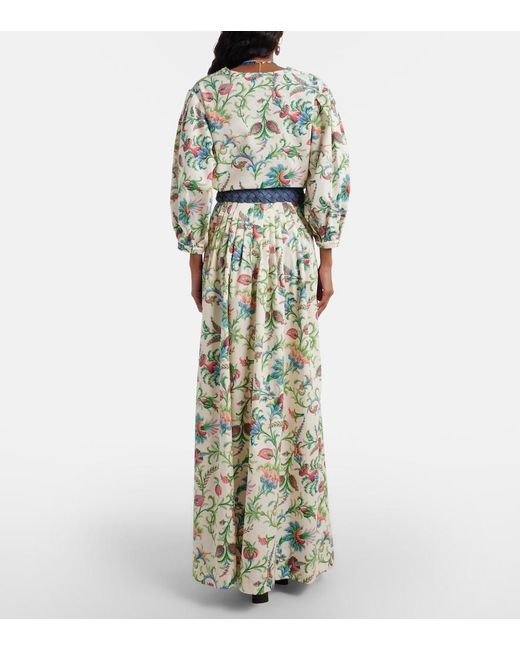 Etro White Elegant High-Waisted Mini Skirt With Multicolored Pattern