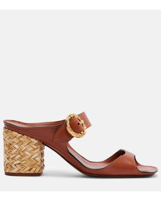 Zimmermann Brown Solena Leather Mules