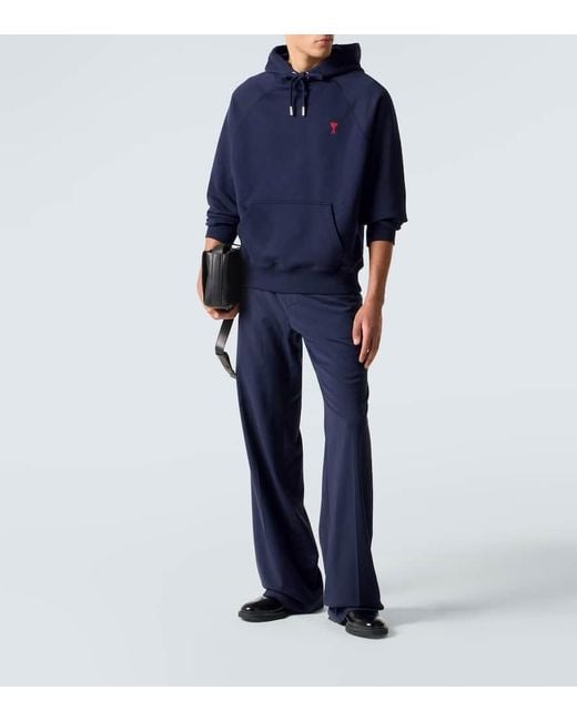 AMI Hoodie Ami De Cour Aus Baumwolle in Blue für Herren